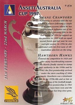 1997 Select Ansett Australia Cup #9 Shane Crawford Back